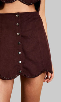 Saylor Caterina Studded Suede Set