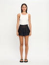 KIVARI Celene Denim Shorts in Raw Indigo
