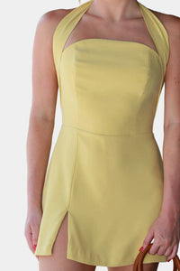 Amanda Uprichard Cynthia Romper Dress in Raffia