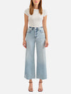 DAZE Pleaser High Rise Wide Ankle Jeans
