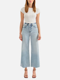 DAZE Pleaser High Rise Wide Ankle Jeans