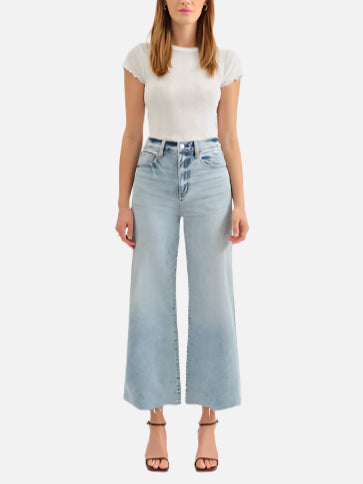 DAZE Pleaser High Rise Wide Ankle Jeans