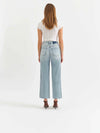 DAZE Pleaser High Rise Wide Ankle Jeans