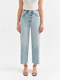 DAZE Pleaser High Rise Wide Ankle Jeans