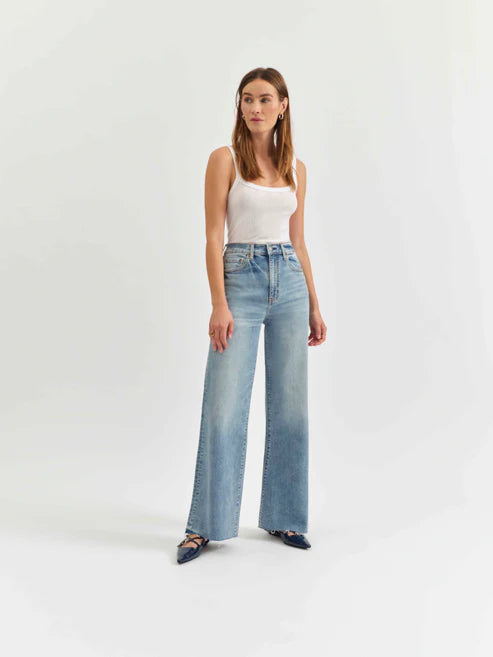DAZE Far Out High Rise Wide Leg Jeans