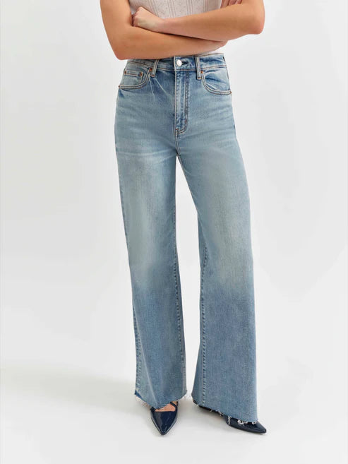 DAZE Far Out High Rise Wide Leg Jeans