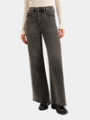 DAZE Far Out High Rise Wide Leg jeans in Milky Way
