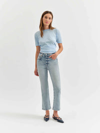 DAZE Shy Girl Crop Flare Jeans