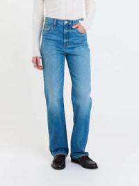 DAZE Sundaze High Rise Vintage Straight Jeans in Cloudline