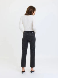 DAZE Rebel Mid Rise Slim Straight Jeans in Motion