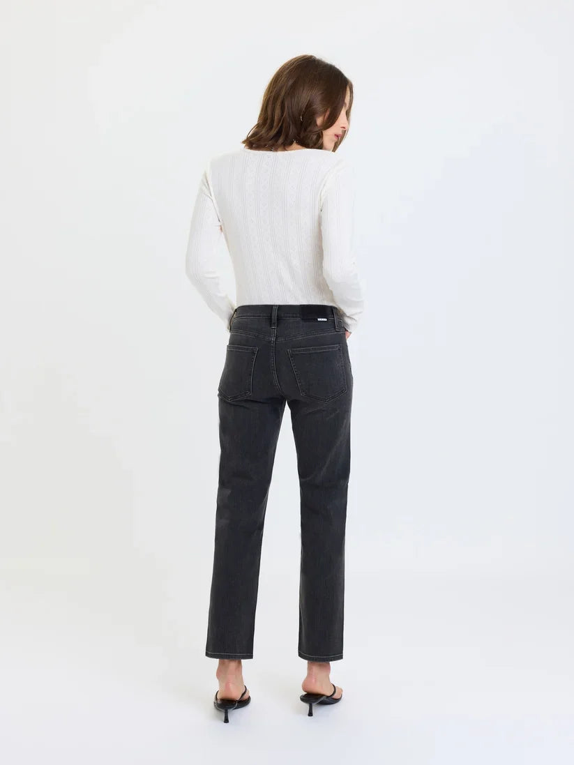 DAZE Rebel Mid Rise Slim Straight Jeans in Motion