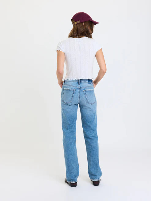 DAZE Rebel Mid Rise Slim Straight Jeans