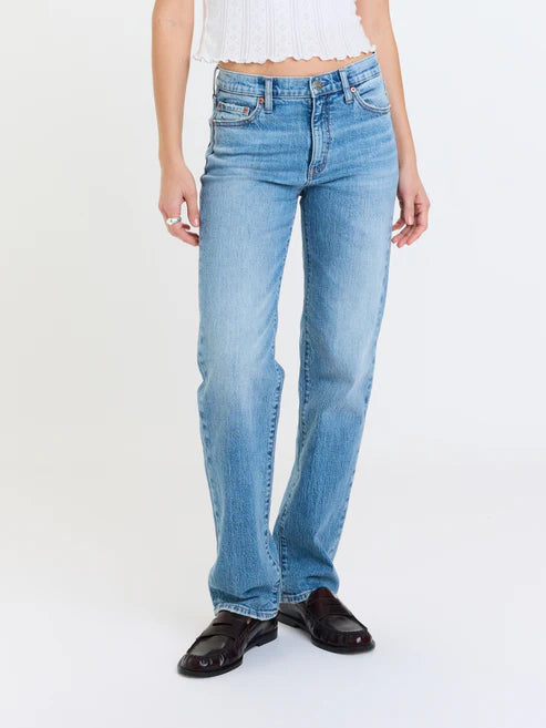 DAZE Rebel Mid Rise Slim Straight Jeans