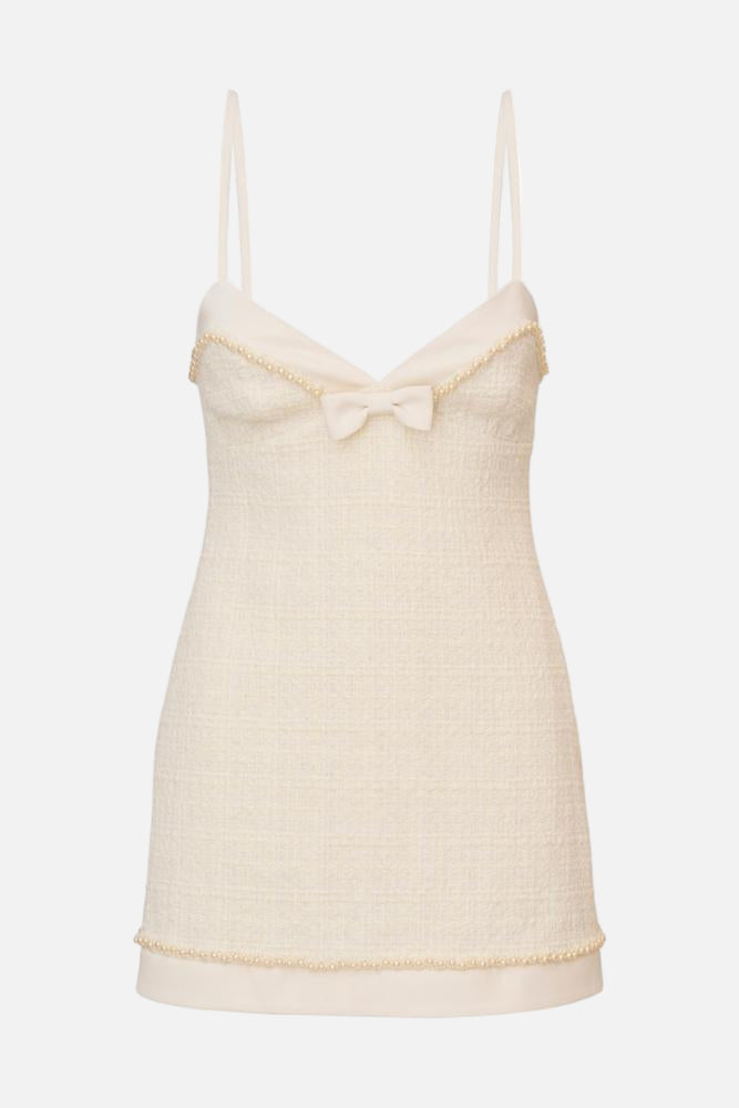 Love Shack Fancy Florencio Tweed Mini Dress