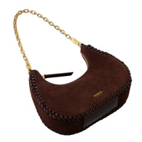 SANCIA The Zatka Purse in Espresso Suede