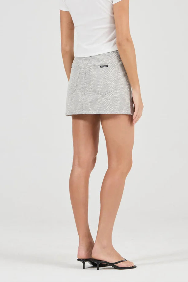 Rolla's Python 90's Relaxed Mini Skirt