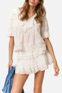 Love Shack Fancy Romilly Blouse