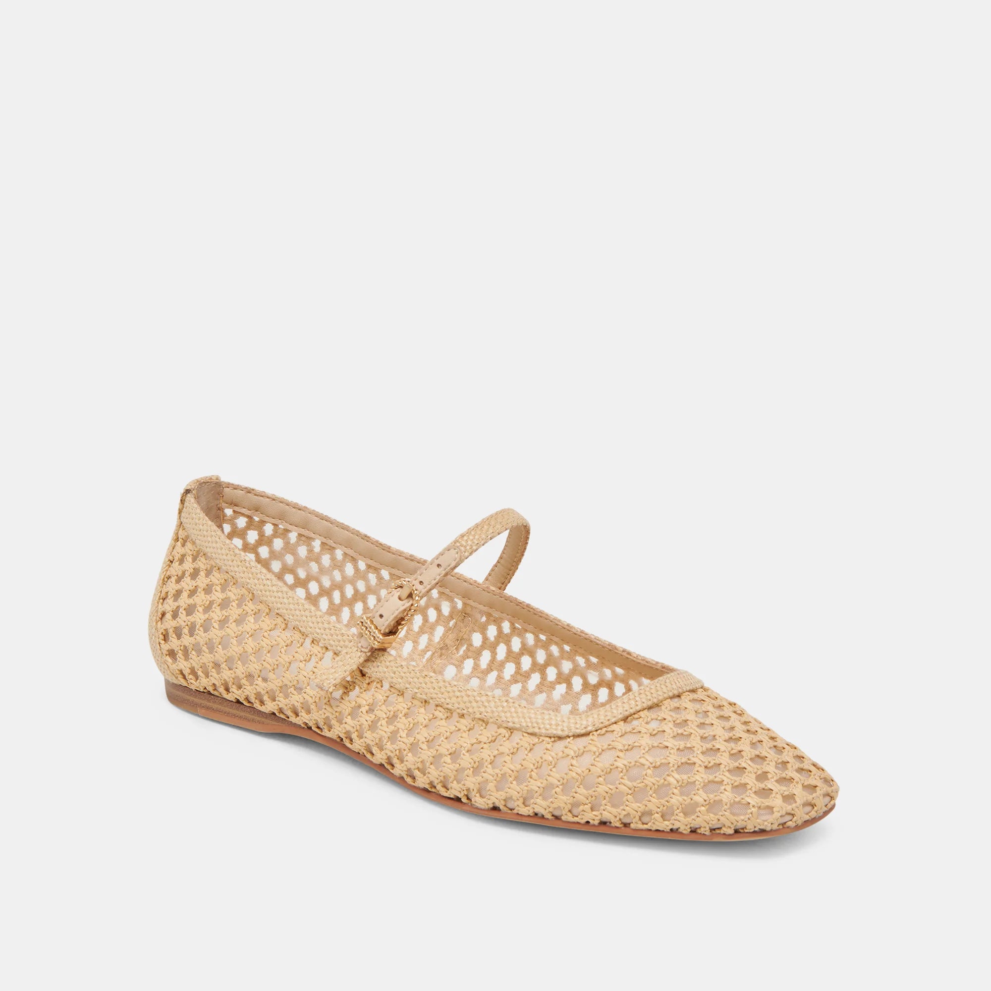 Dolce Vita Reyes Woven Raffia Ballet Flats