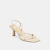 Dolce Vita Mylee Heels in Creme Leather