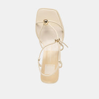 Dolce Vita Mylee Heels in Creme Leather