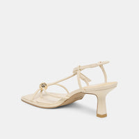 Dolce Vita Mylee Heels in Creme Leather