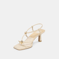 Dolce Vita Mylee Heels in Creme Leather