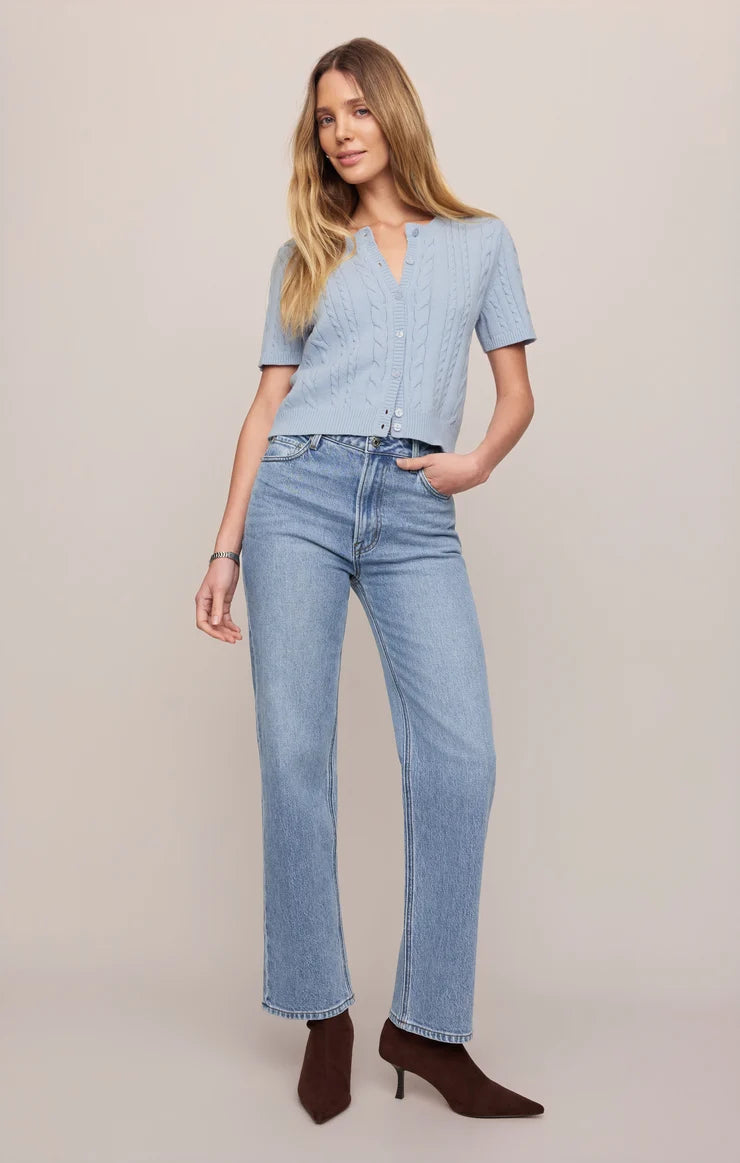 Z Supply The Muse High Rise Straight Jeans