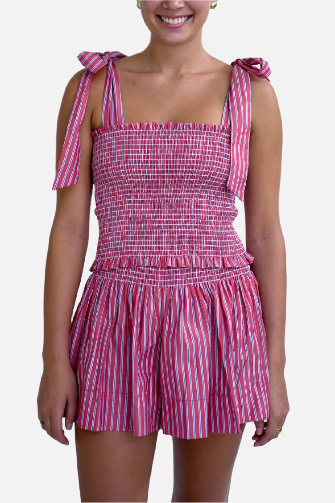 KOCH Cece Top in London Red Stripe