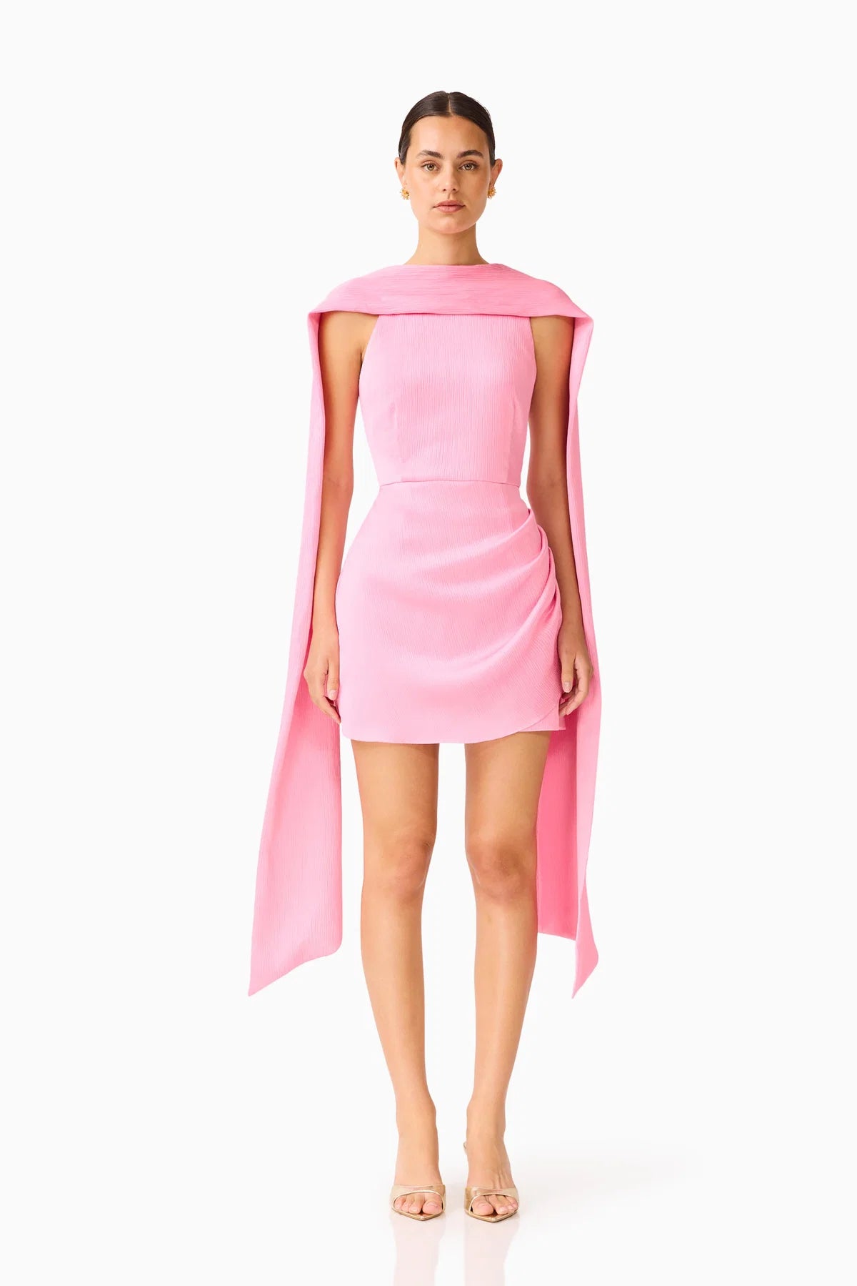 Elliatt Calista Neck Scarf Mini Dress