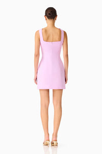 Elliatt Trompe 3D Mini Dress in Purple