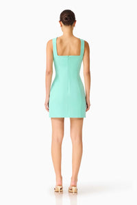 Elliatt Trompe 3D Mini Dress in Mint Green