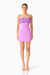 Elliatt Solenne Party Mini Dress in Orchid