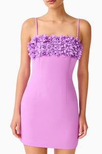 Elliatt Solenne Party Mini Dress in Orchid