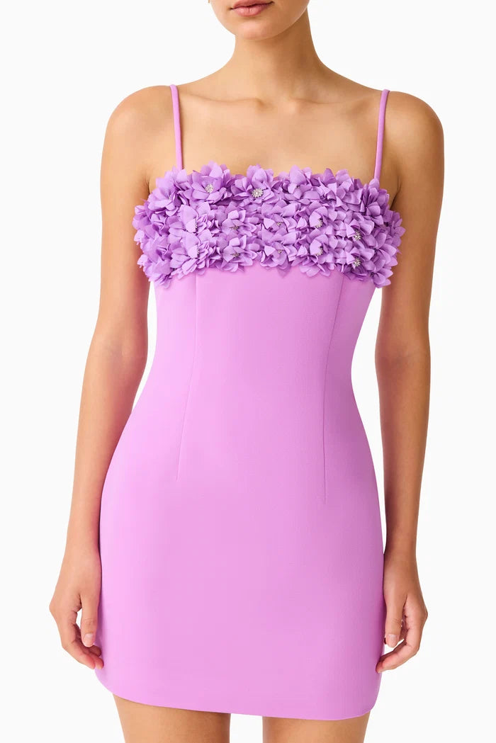 Elliatt Solenne Party Mini Dress in Orchid