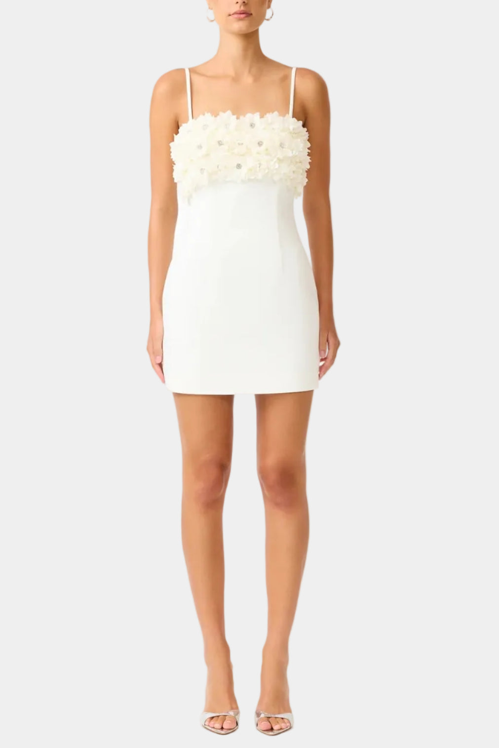 Elliatt Solenne Party Mini Dress in White
