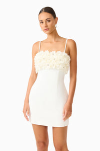 Elliatt Solenne Party Mini Dress in White