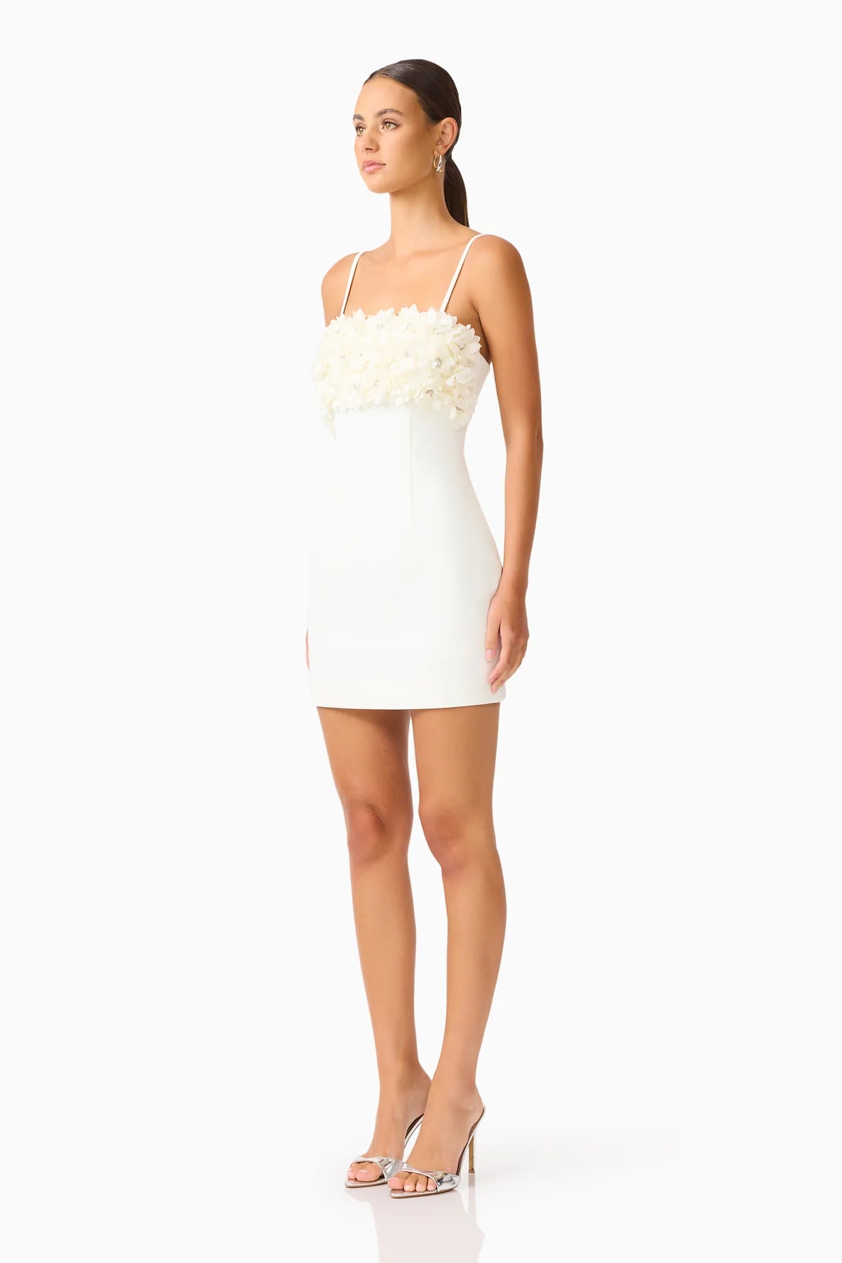 Elliatt Solenne Party Mini Dress in White