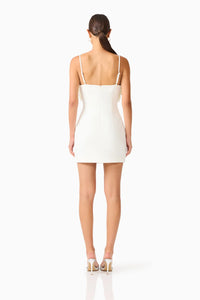 Elliatt Solenne Party Mini Dress in White
