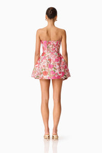 Elliatt Floralie Strapless Mini Dress