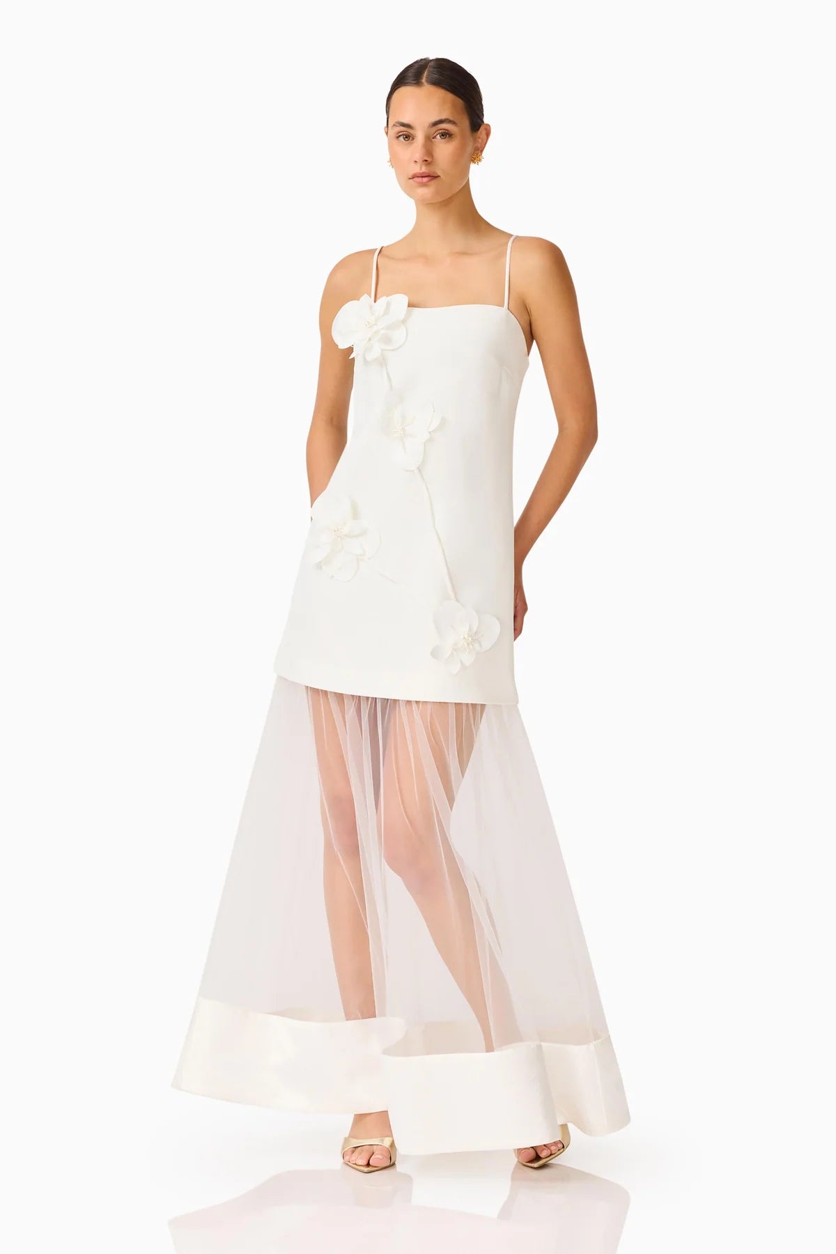 Elliatt Reina 3D Floral Gown