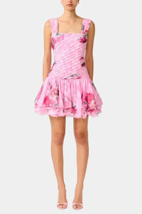 Elliatt Eleanora Drop Waist Pleated Mini Dress