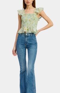En Saison Rylee Peplum Top