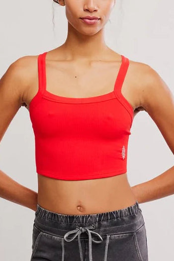 FP Movement All Clear Solid Cami in Grapefruit