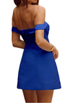 Runaway The Label Ebony Mini Dress in Royal Blue