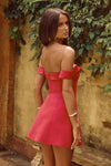 Runaway The Label Ebony Mini Dress in Watermelon
