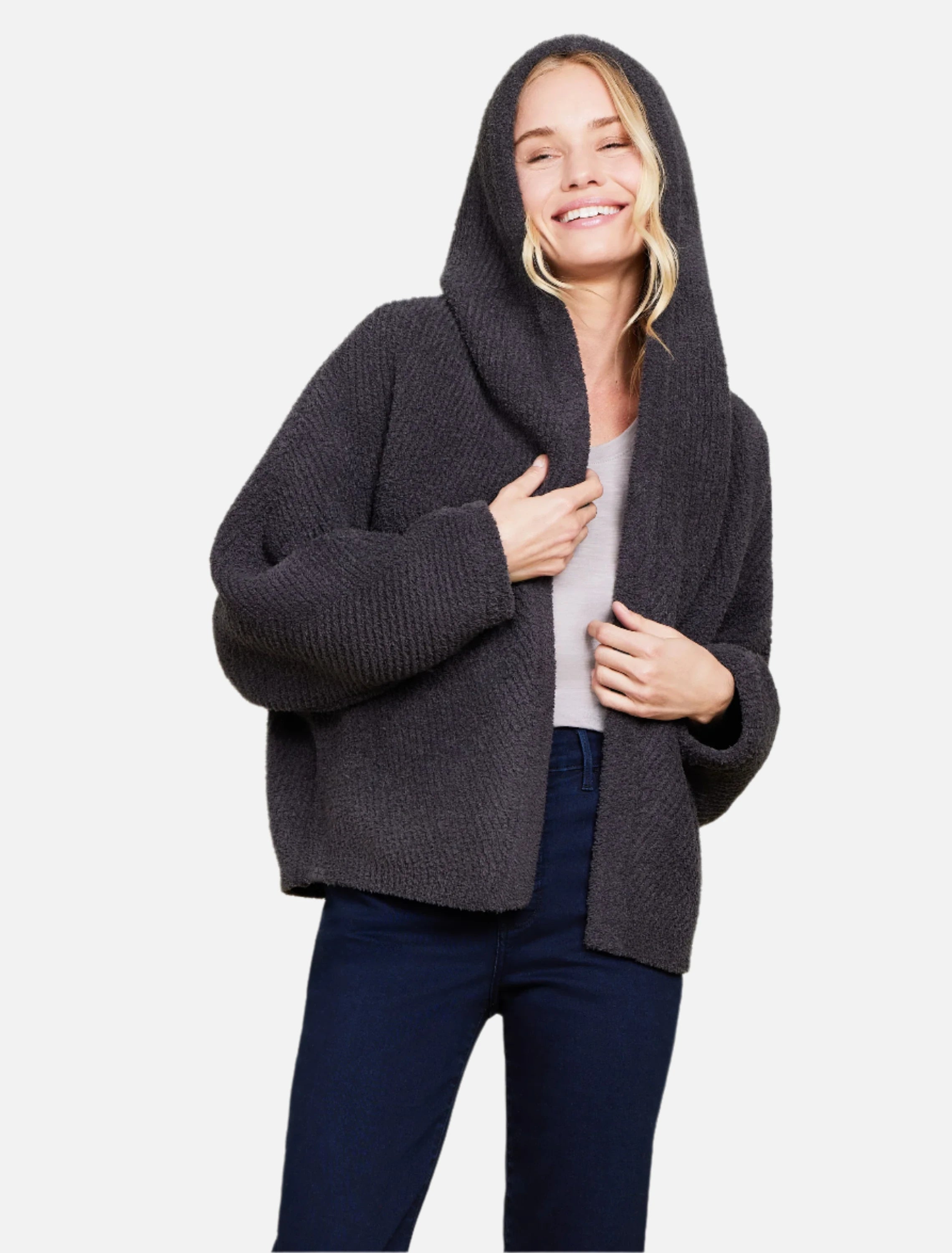 Barefoot dreams hooded cardigan outlet