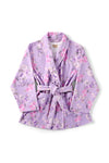 Love Shack Fancy Indie Cotton Bath Robe in Hibiscus