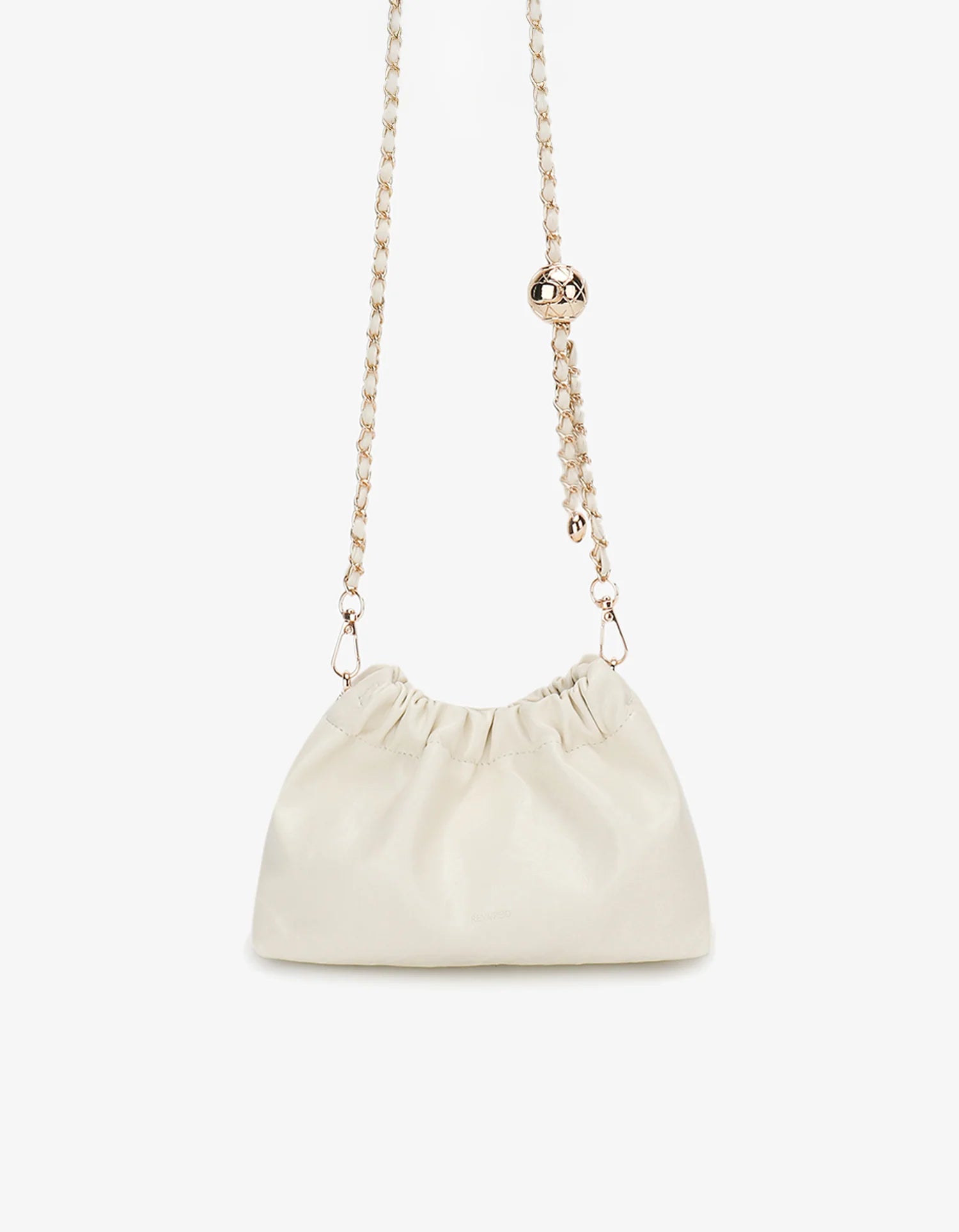 REMI/REID Effie Mini Scrunch Bag in Cream