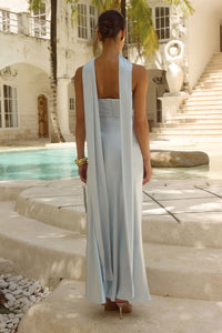 Runaway The Label Elsa Maxi Dress in Ice Blue
