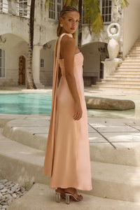 Runaway The Label Elsa Strapless Scarf Maxi Dress